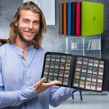 1280+ Cards 20 Pocket Card Binder Collector Card Album - Pages Compatible for Game Cards, Sports Cards and other cards