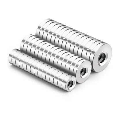 8/10/12/15/18/20x3 Strong Magnet Countersunk Round NdFeB Neodymium Magnet Powerful Rare Earth Permanent Fridge Magnets with hole