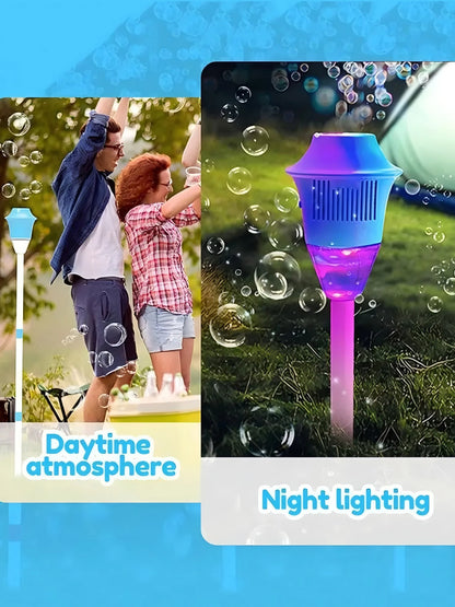 Street light bubble machine fully automatic bubble with light birthday outdoor wedding party without battery bubble water