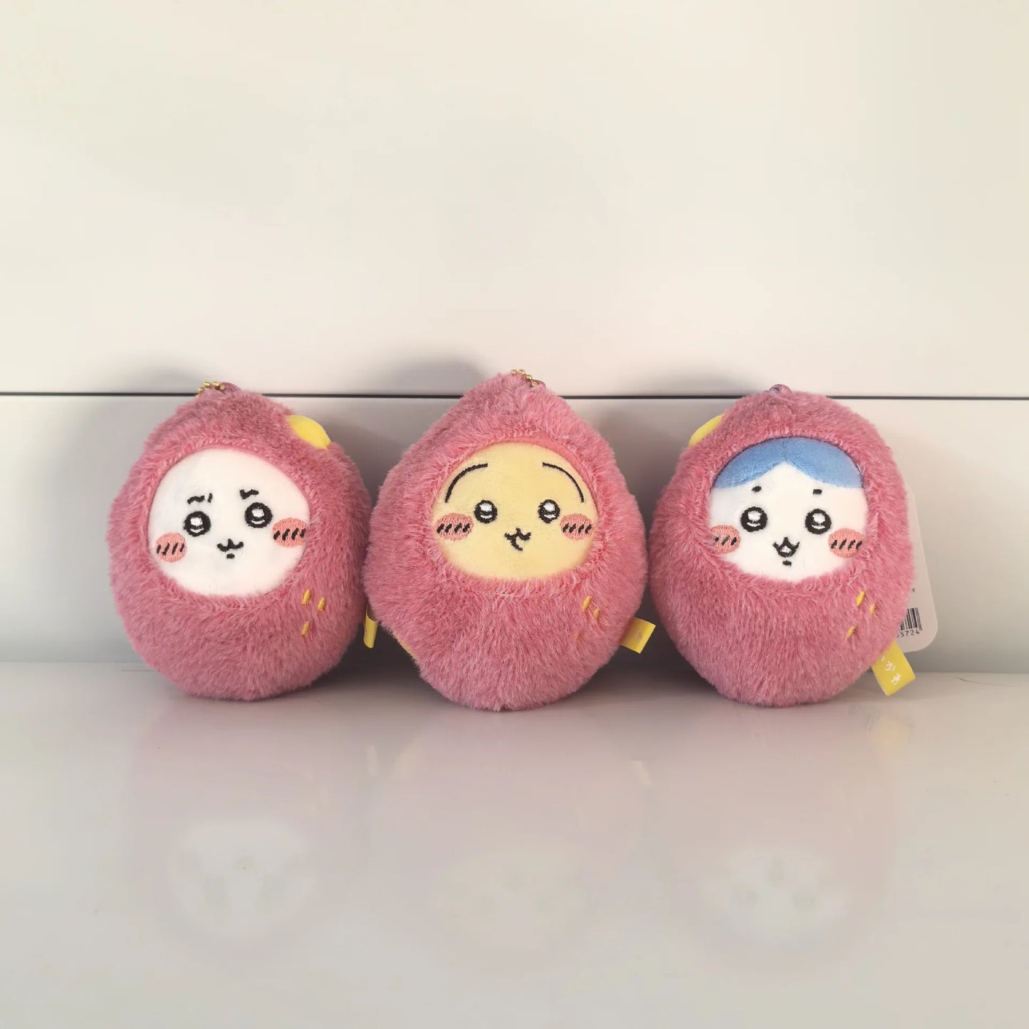 Japanese-style Kawaii Keychain Trinket Ussachi Small eight Sweet Potato Bear Short Plush  Bag Pendant Keychain Holiday gift