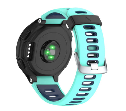 Double Colors Silicone Watch Strap Bracelet For Garmin Forerunner 220/230/235/620/630/735XT/Approach S6 Fashion Rubber Band
