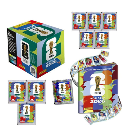 Panini 2026 FIFA World Cup USA Mexico Canada Complete Sticker Box Football Collectible Souvenir Gift For Soccer Fans Collectors