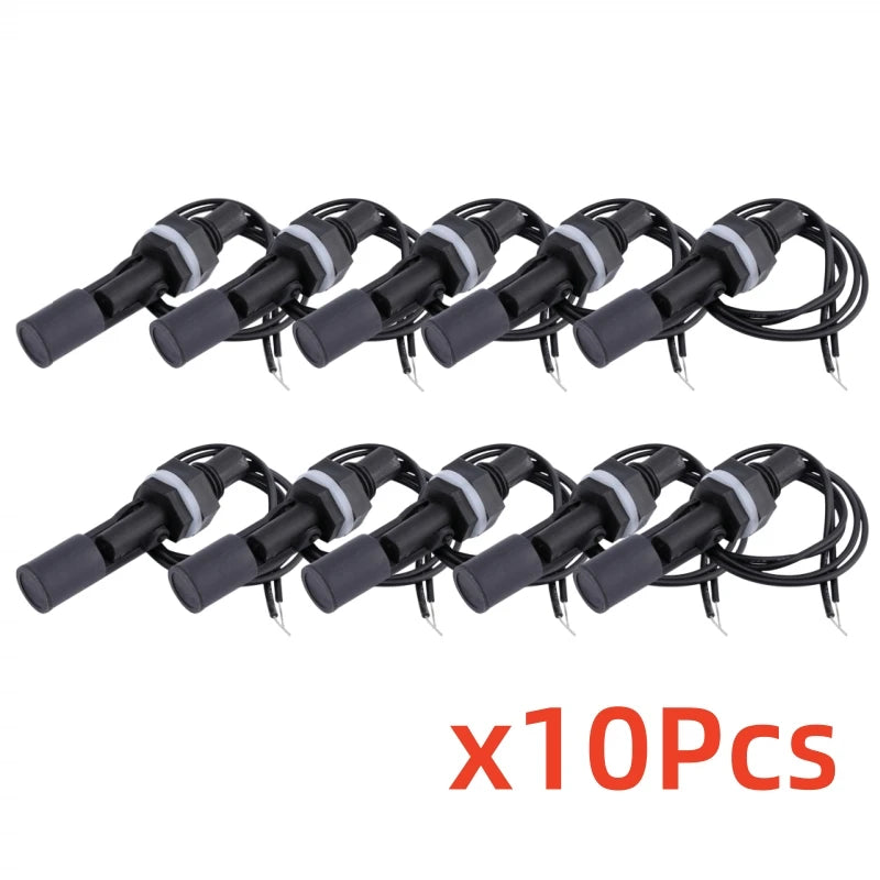 1/10 Pc Horizontal Float Sensor Switch Side Mount Liquid Water Level Sensor Controller Automatic Water Pump Controller Tank Pool