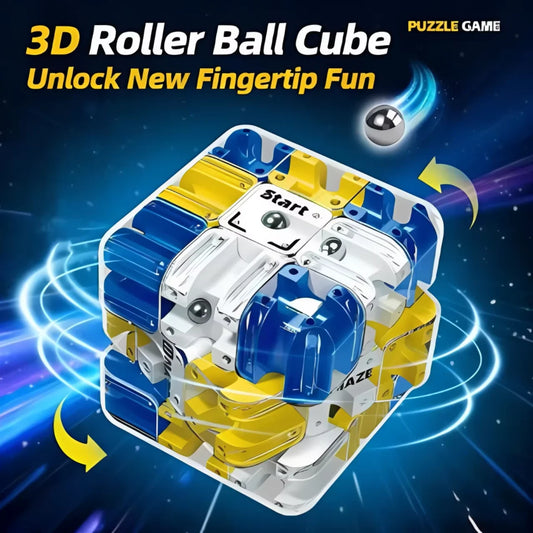 3D Maze Magic Cube Fidgeting Toys Labyrinth Creative Puzzle Intelligence Cube Kids Logical Thinking Anti Stress Educational Toys