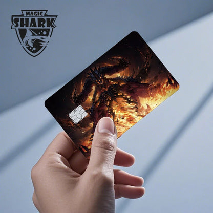Magic Shark Flower Butterfly Bear Wing No Fade PVC Film Skin Cover Sticker for Bank Debit Credit Card