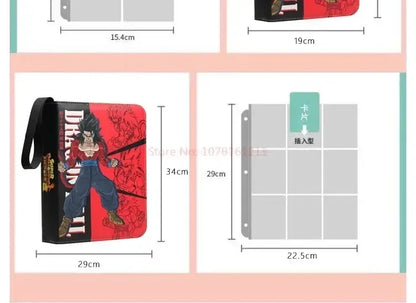 400pcs/900pcs Anime Dragon Ball Card Album Book Collection Card Storage Folder Hold Vegeta Iv Game Cards Binder Holder Kids Gift
