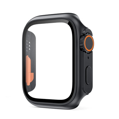 Glass+Case for Apple Watch 46mm 44mm 45mm 41mm 40mm 38mm 42mm Screen Protector Change Ultra Bumper iWatch Series 10 9 8 7 SE 6 5