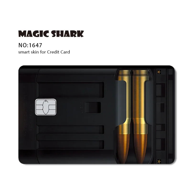 2025 New Magic Shark Anime Money Charge 404 Error ID Game Machine Film Skin Sticker for Debit Bank Credit Card