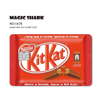Magic Shark Fashin King Poker Money Game Controler Dragon 3M Matte Thin Sticker Film Skin for Debit Bank Credit Card