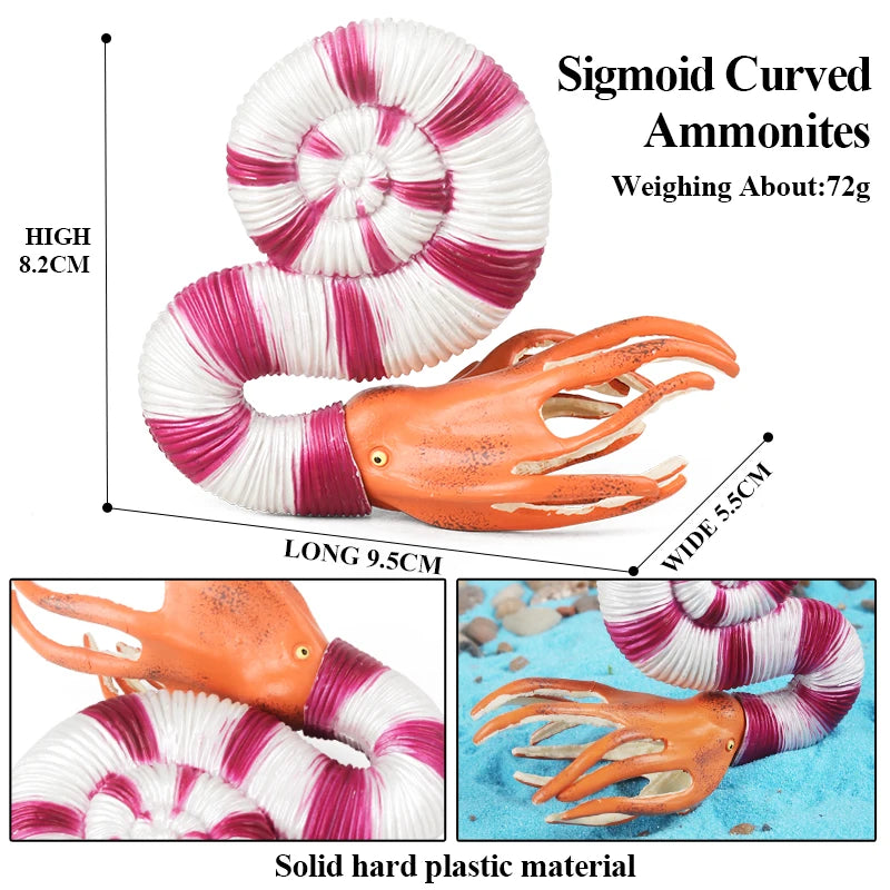 Oenux Ocean Animals Model Jellyfish Starfish Sea Anemone Coral Action Figures Aquarium PVC Miniature Educational Kids Toy Gift