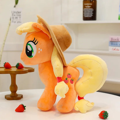 Little Pony Rainbow Dash Applejack Plush Toy 28cm Official Hasbro Figure Soft Stuffed Animal For Fans Collection Gift