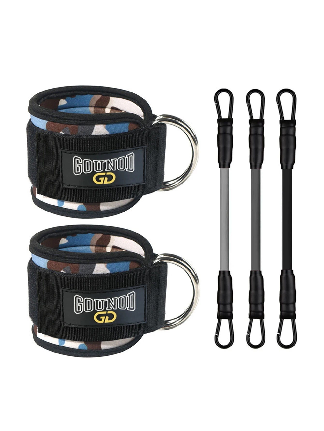2PC/3PC GOUNOD Fitness Ankle Strap Adjustable D-Ring Support Cuffs Gym Leg Strength Exercise Pulley With Buckle Sport Guard Safe