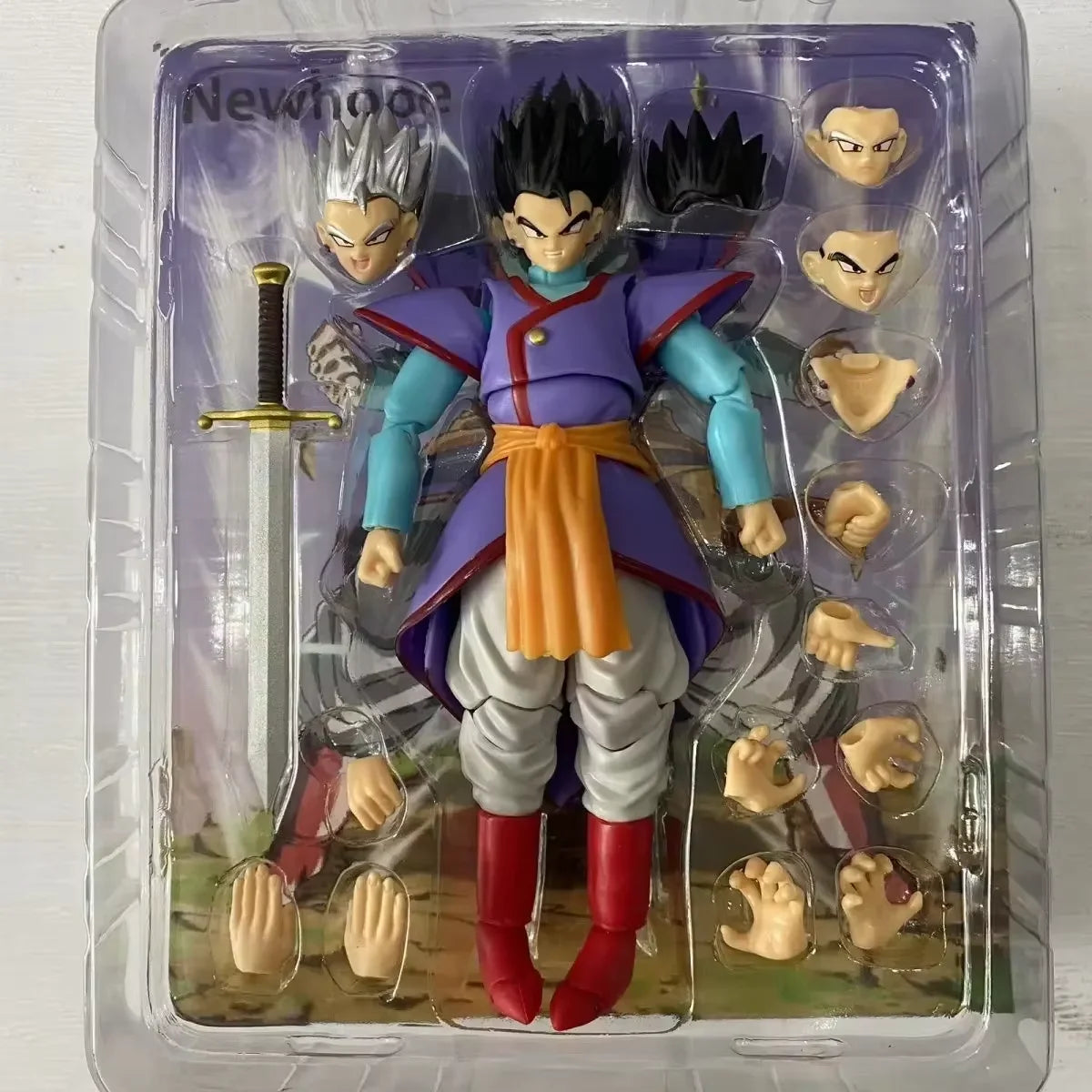 In Stock Dragon Ball Anime Figures Kaioshin Son Gohan Action Figure Supreme Kai God Of Creation Shf Pvc Model Desktop Decoration