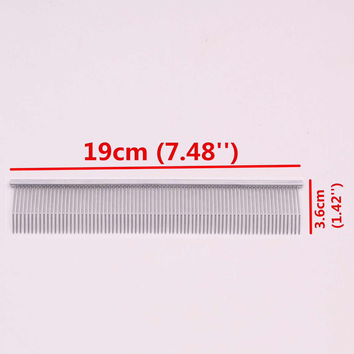 Copper Dog Grooming Combs Pet Boundary Knot Massage Tools Professional Salon Cat Hair Cleaning Crescent High Low Teeth 7816#