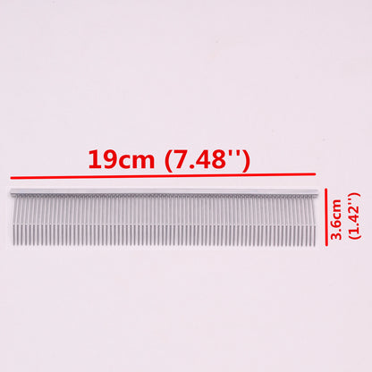 Copper Dog Grooming Combs Pet Boundary Knot Massage Tools Professional Salon Cat Hair Cleaning Crescent High Low Teeth 7816#