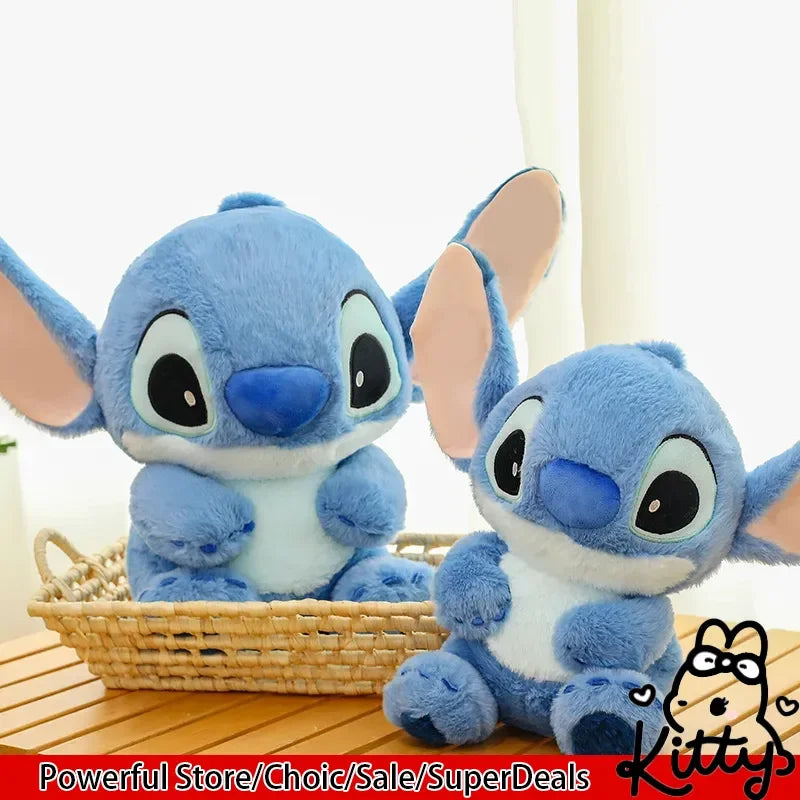 32/45/55cm Stitch Large Plush Doll Soft Cute Anime Periphery Sofa Pillow Bedhead Decor Accompany Toy Ornament Gift For Childs