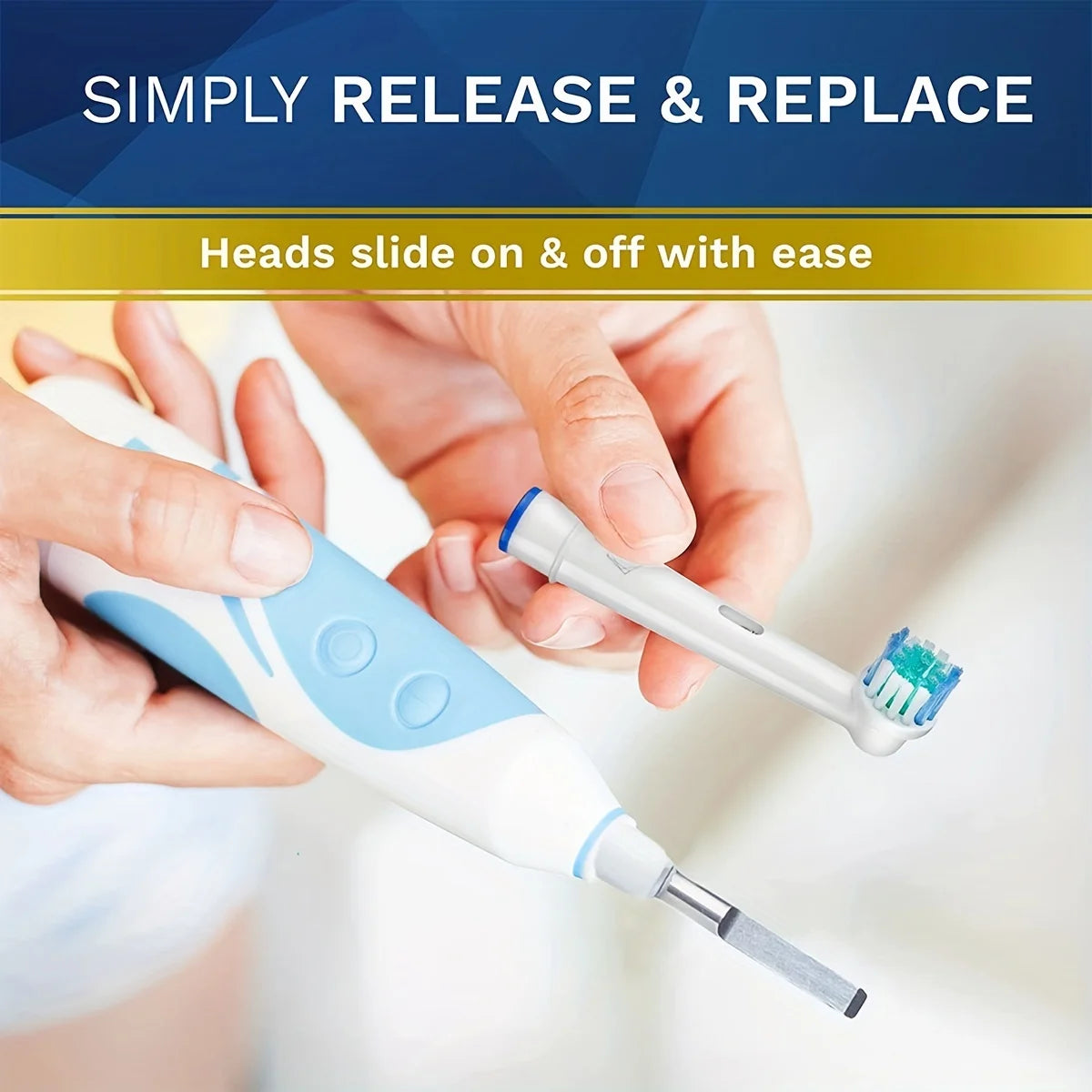 Compatible with Oral B Electric Toothbrush Head P2/4000/3757/D12/3766 Braun Replacement Head Universal