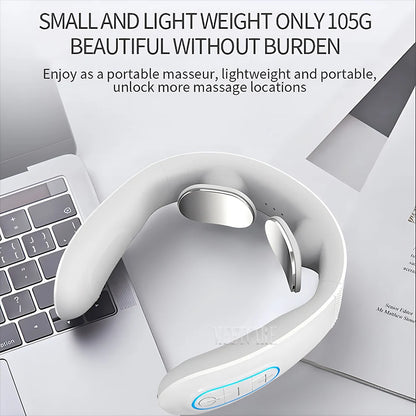 Pulse Neck Massager Electric Smart Cervical Massagers TENS Pain Muscle Kneading Massage