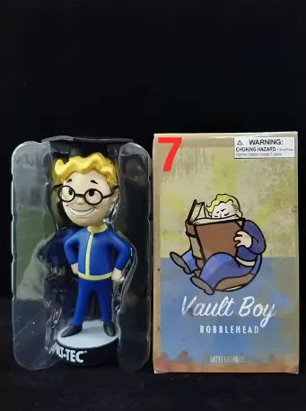 Bobblehead Cute Vault Boy Full Set Anime Action Figure Toys Statue Collection Model Doll  Desktop Ornament Display Toys Gifts