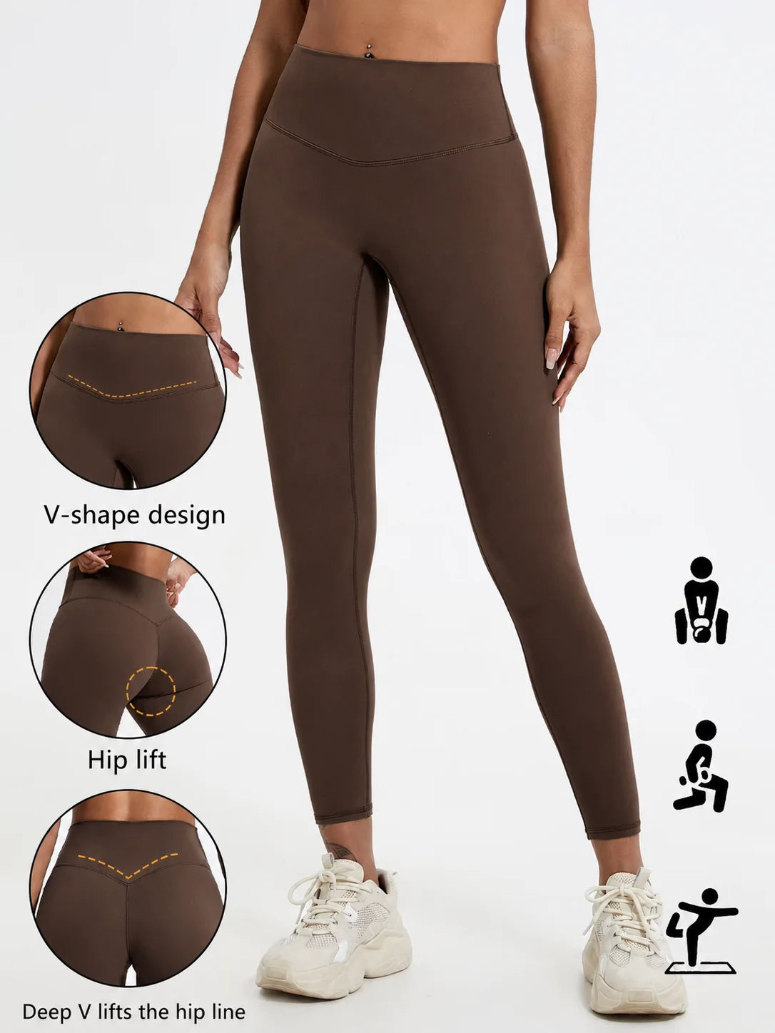 Hearuisavy Summer Super Soft Fabrics High Waist Leggings Gym Yoga Pants Running Workout Tights Push Up Sports Leggings Women