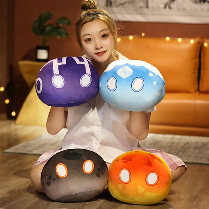 10cm Genshin Slime Plush Pendant Toys Genshin Impact Stuffed Pillow Cute Anime Game Original God Cosplay Fans for Kid Gift
