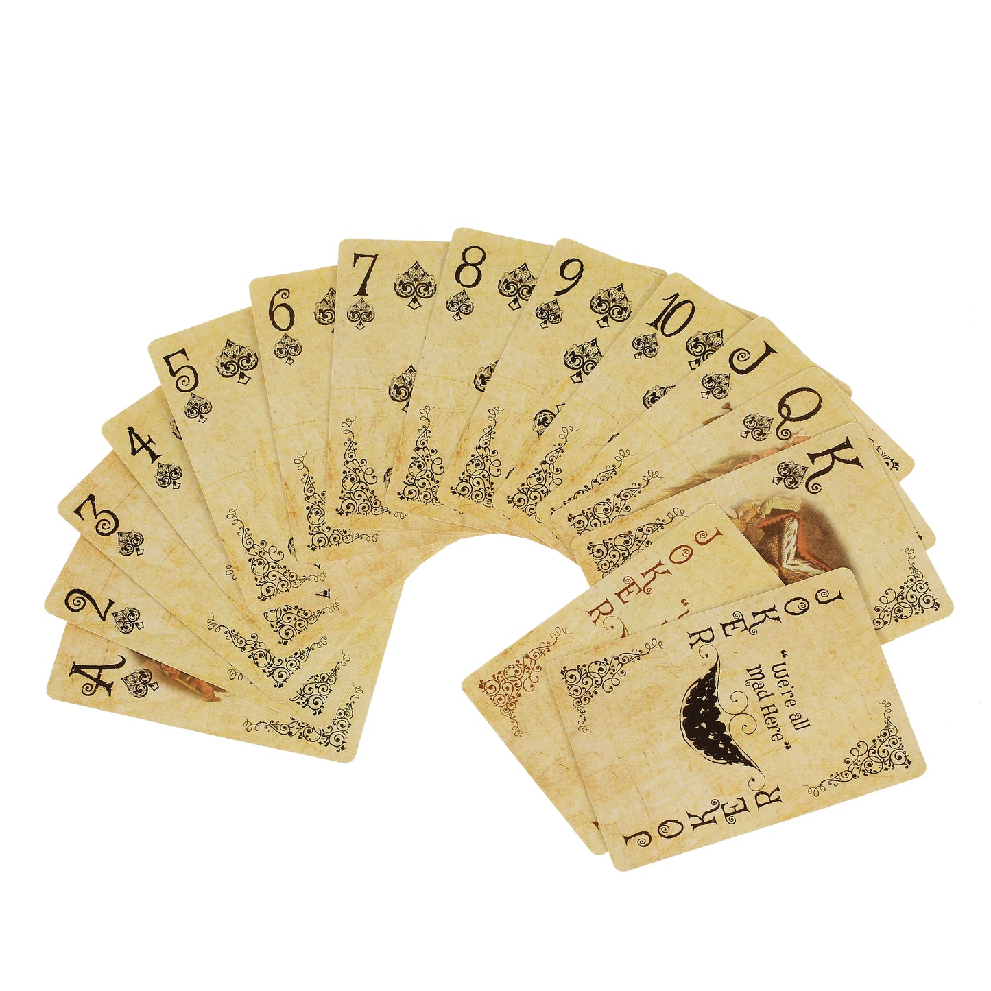 1Set Vintage Style Playing Cards Alice in Wonderland Poker Playing Cards Deck Board Games Retro Poker Never open