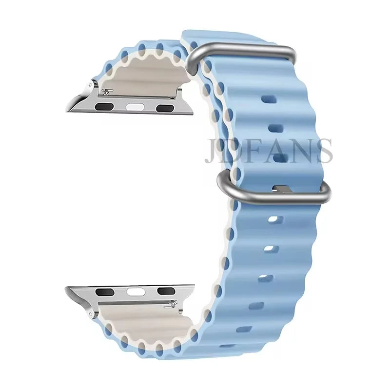 Strap For Apple watch ultra band 49mm 44mm 45mm 41mm 40mm 38mm 44 45 mm 1:1 Original Ocean belt iWatch series 9 10 8 7 se bands