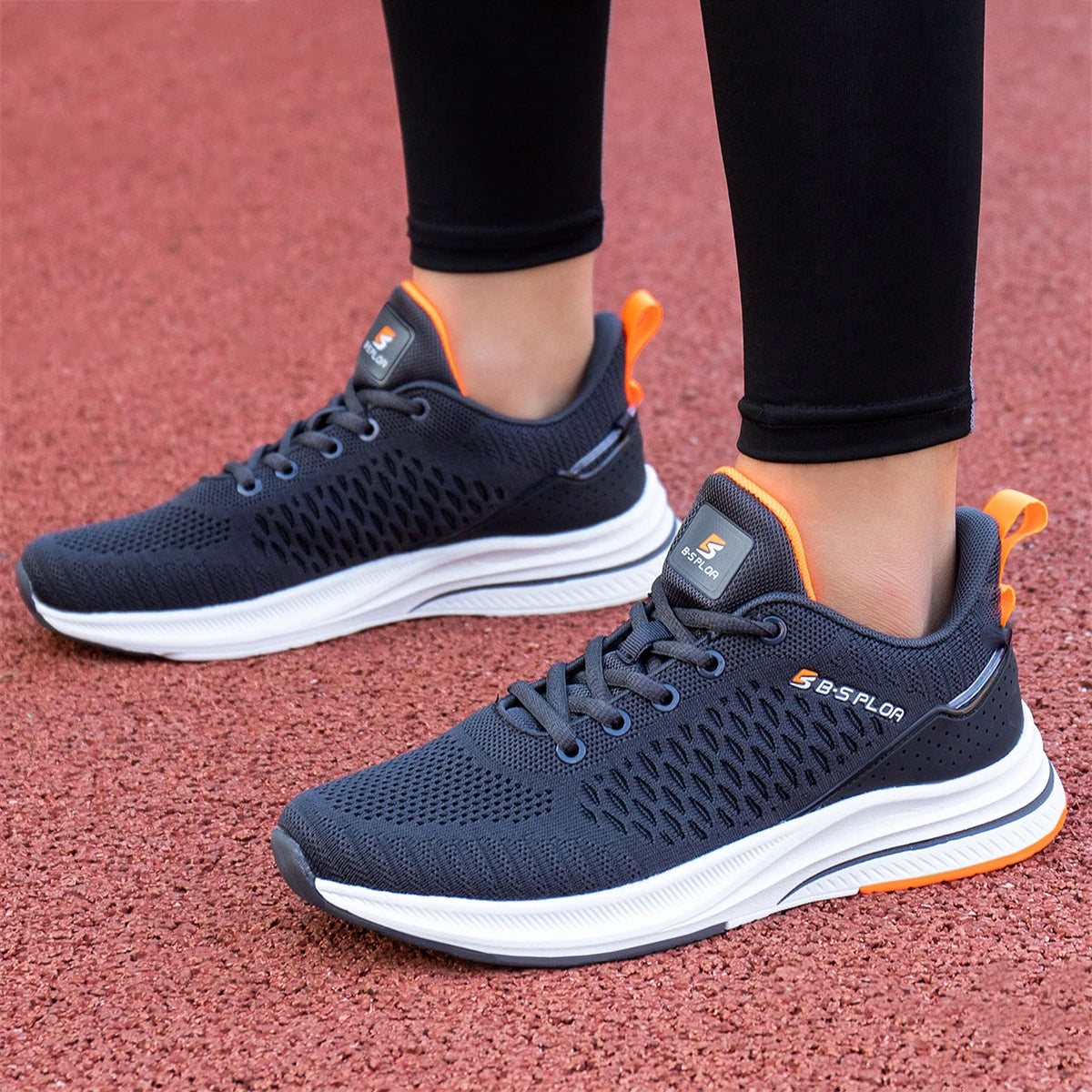 Baasploa Lightweight Running Shoes For Men Comfort Men's Designer Mesh Casual Sneakers Lace-Up Male Outdoor Sports Tennis Shoes