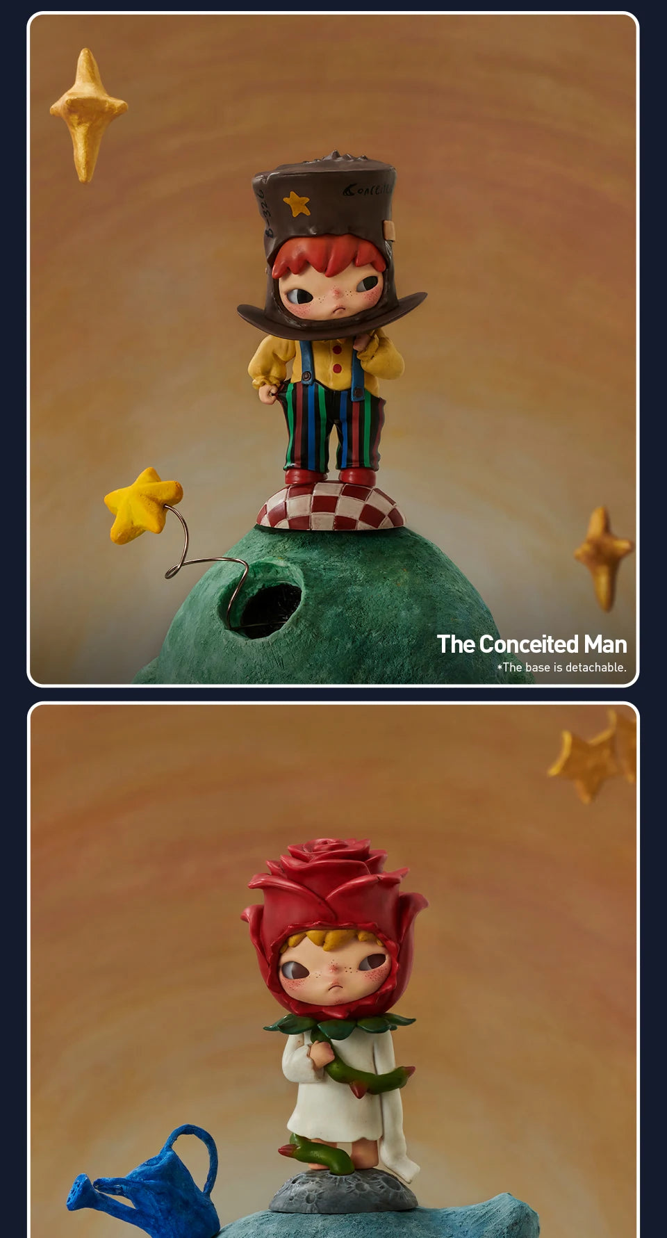 POP MART Hirono Le Petit Prince Series Blind Box Toys Kawaii Anime Action Figure Cartoon Model Surprise Box Mystery Box