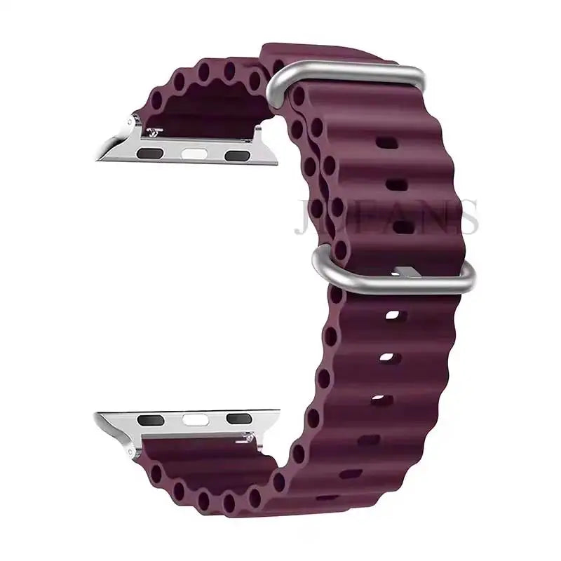 Strap For Apple watch ultra band 49mm 44mm 45mm 41mm 40mm 38mm 44 45 mm 1:1 Original Ocean belt iWatch series 9 10 8 7 se bands