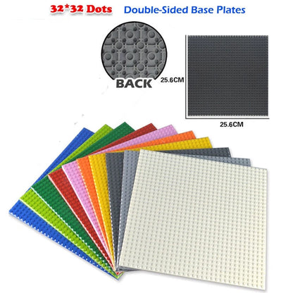Base Plate 32*32 Dots Double-sided Base Building Blocks Baseplate Bricks Classical Bricks Kids Toys Compatible with Brand Blocks