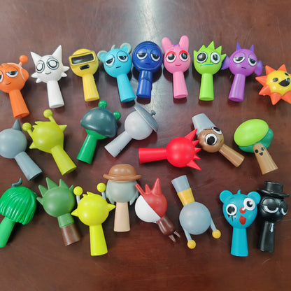 48pcs/Set Mini 3-5cm Sprunki Action Figure Toy Cartoon Movie Sprunki Wenda Model Doll Figurines Kids Gift