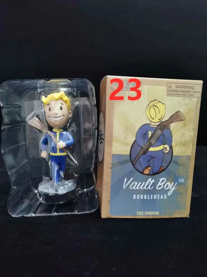 Bobblehead Cute Vault Boy Full Set Anime Action Figure Toys Statue Collection Model Doll  Desktop Ornament Display Toys Gifts