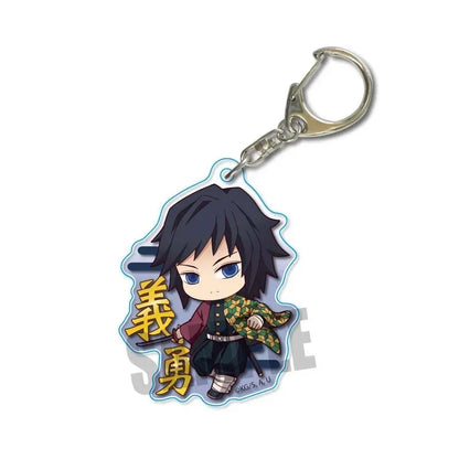 5pcs Demon Slayer Pendant Kimetsu No Yaiba Blade of Ghost Keychain Acrylic Bag Pendant Car Key Chain Gift Accessories gift