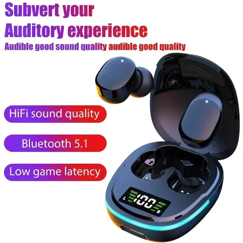 NEW TWS Fone Bluetooth Headphones with Mic LED Display Earbuds Wireless Bluetooth Headset Noise Cancelling Earphones