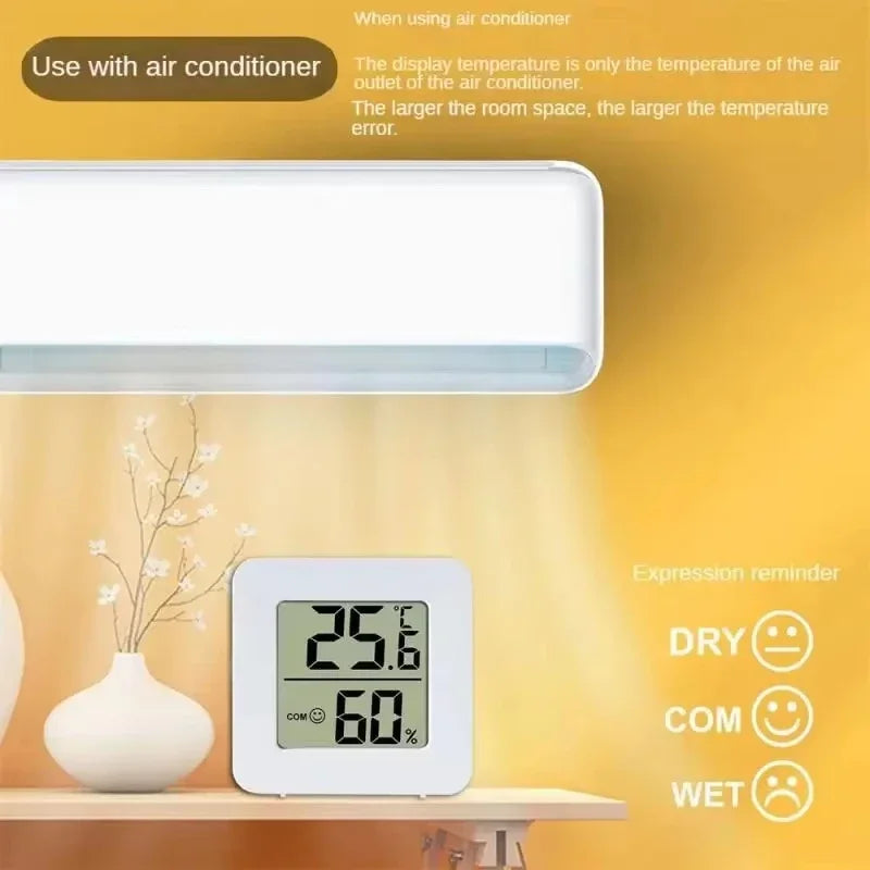 Indoor Mini Temperature and Humidity Meter, Bedroom Temperature Meter, Portable Electronic Digital Display, Humidity and Tempera