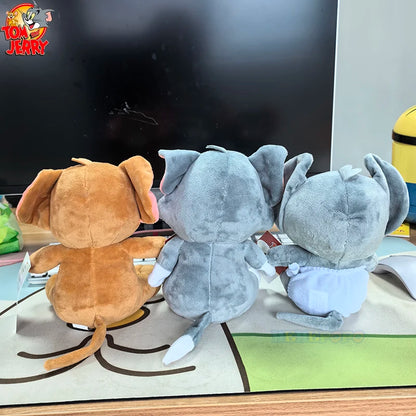 New Classic 19cm Tom and Jerry Plushies - Ideal Gift for Movie Fans and Kids Movie Series Stuffed Animal Collectors