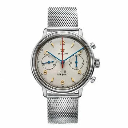 Men's watches 1963 pilot automatic watch 42mm waterproof retro quartz chronograph vintage dress watch