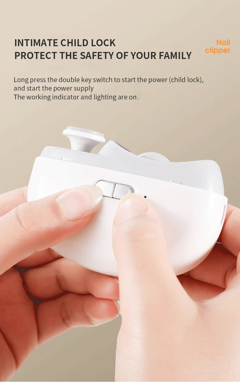 Automatic Electric Baby Nail Clipper - Anti-Splash Anti-Pinch Hand Nail Polisher