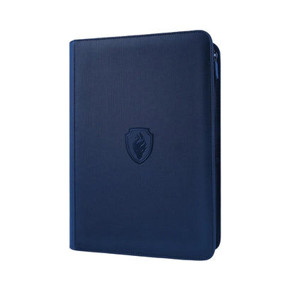 9 Pocket Zipper Card Binder, 360 Trading Card Holder Book, Premium PU Cover Zip Binder for Cards, Durable Side Loading Card