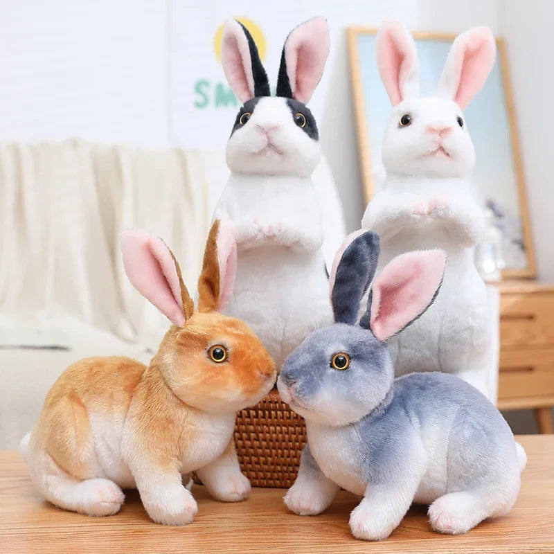 Huge Mini Simulated Animal Dog Rabbit Toys Cute Animal Soft Simulation Doll Easter Birthday Gift Kids Toy Bedroom Decor