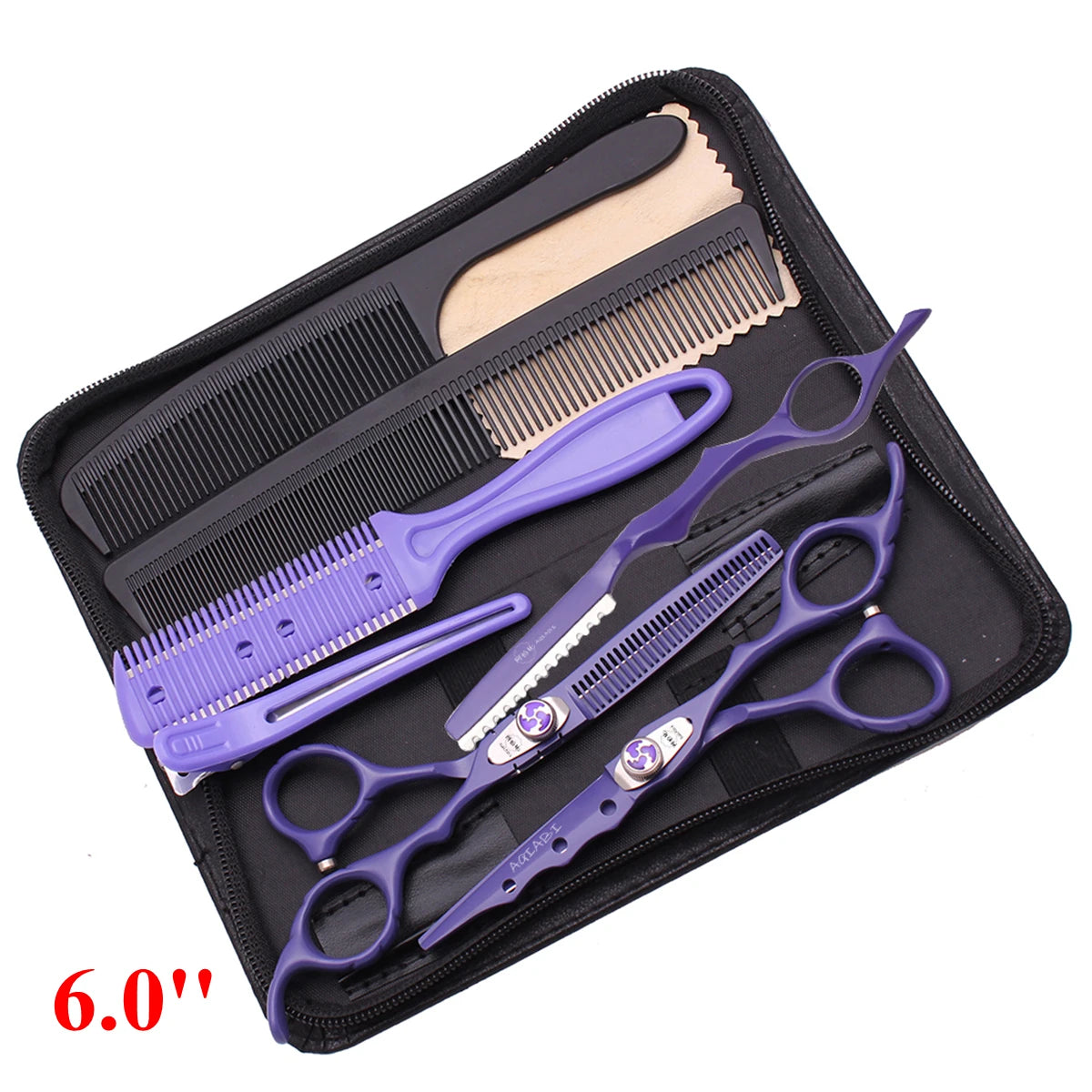 6'' Professional Hair Scissors Cutting Shears Thinning Hairdressing Haircut Salon Barber Home Japanese Steel Dropshipping A1019