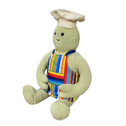 Anime Tiny Chef Show Plush Toy Cartoon Animation Suffed Doll Wearing Apron Collection Plushie Toy Kid Birthday Christmas Gifts