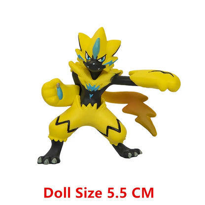 Pokemon Anime Figure Pikachu Sun Elf Eevee Gengar Monstruo De Bolsillo Cartoons Figure Model Action Toy Kids Gift Buy in bulk