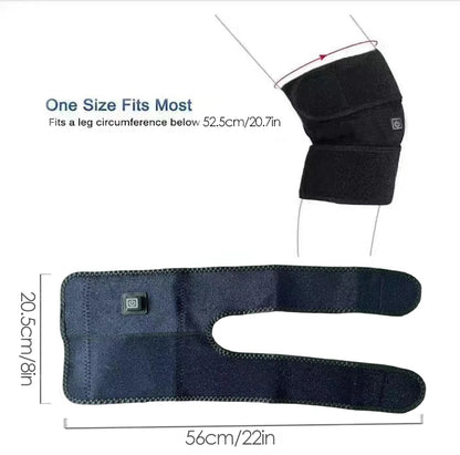 Electric knee heating pad - A USB-powered warming knee strap, suitable for joints, with adjustable heating band, ideal for daily