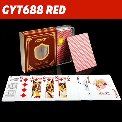 Premium Frosted Playing Cards PVC Plastic Waterproof Durable Poker Cards Large Character Deck of Cards for Parties