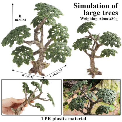 Oenux Simulation Wild Animal Chimpanzee Orangutan Gorilla Tree Sloth Monkey Model Action Figures Garden Miniature Decoration Toy