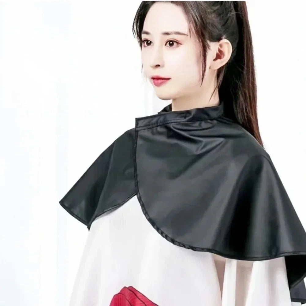 Professional Black Square Hair Cutting Cape – Hairdressing Salon Barber Gown Wrap for Hair Dye & Styling