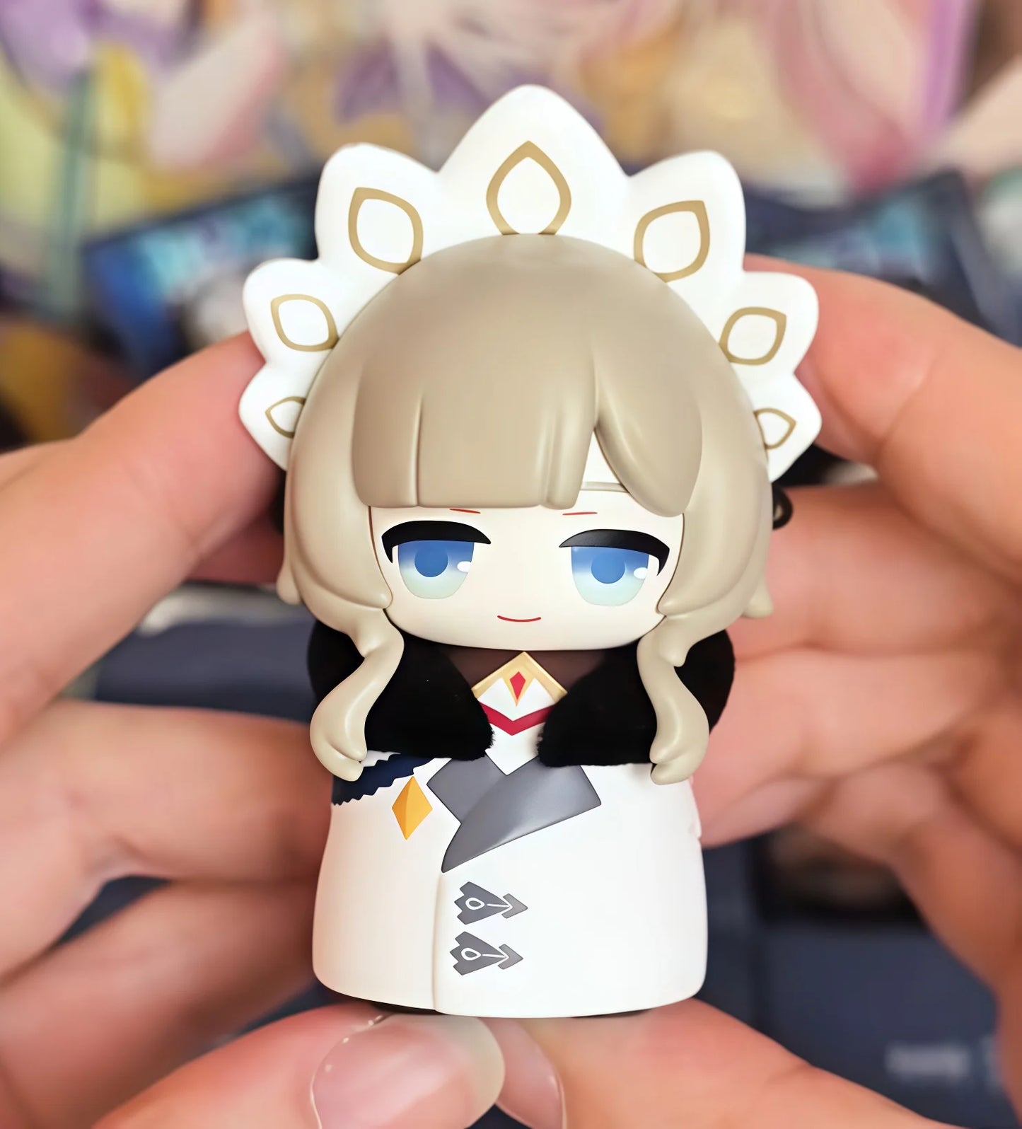 Mihoyo Genshin Impact Fatui Harbinger Q Version Series Blind Box Desktop Mini Doll Model Toys Trend Decoration Surprise Gifts