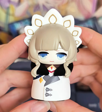 Mihoyo Genshin Impact Fatui Harbinger Q Version Series Blind Box Desktop Mini Doll Model Toys Trend Decoration Surprise Gifts